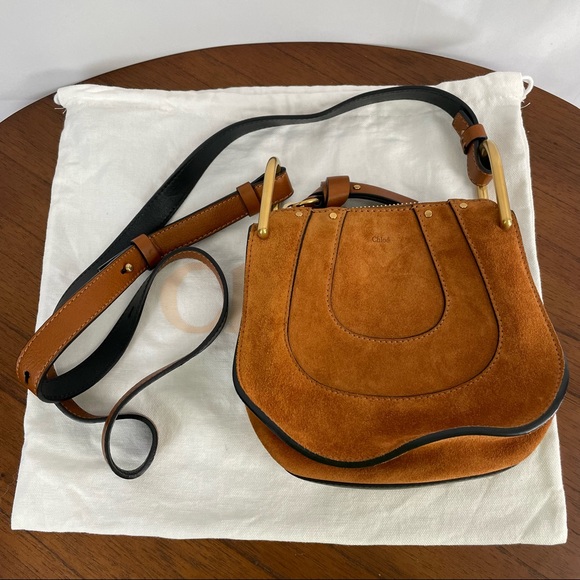 Chloe Suede Hayley Nano Bag Caramel - Picture 3 of 16